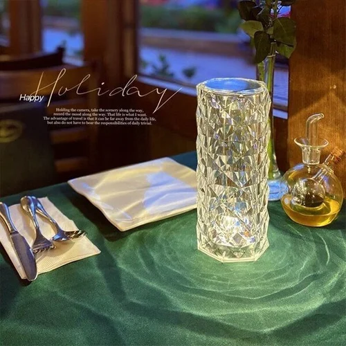 Lampe de table en cristal 