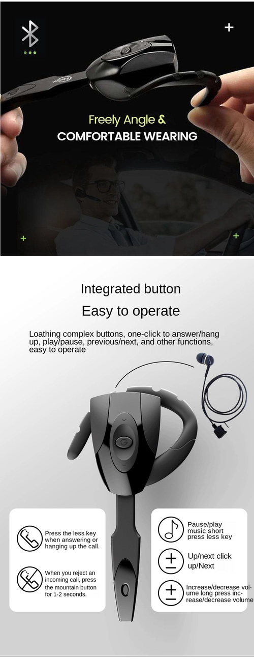 Hanging Ear Scorpion Bluetooth Headset TK