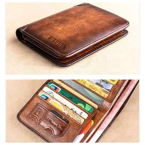 Male Genuine Leather Wallets TK