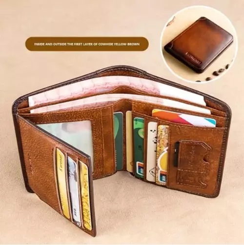 Male Genuine Leather Wallets TK