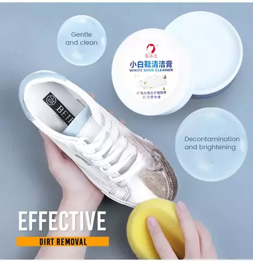 white shoe cleaning cream
