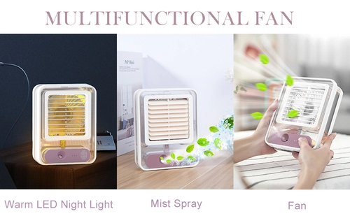 Portable desktop spray fan